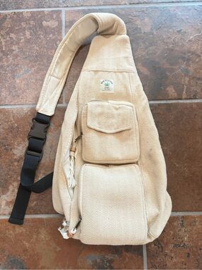 Himalayan Hemp Sling Bag Cream